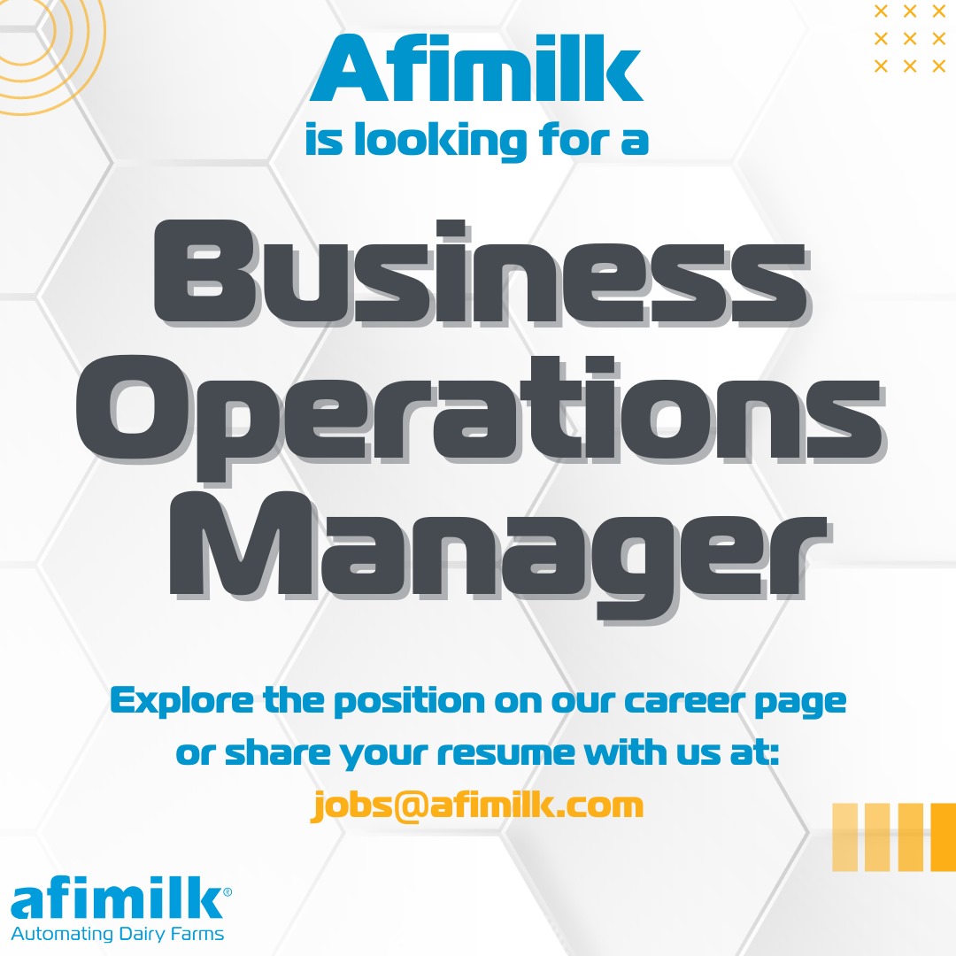 Afimilk is looking for a Business Operations Manager